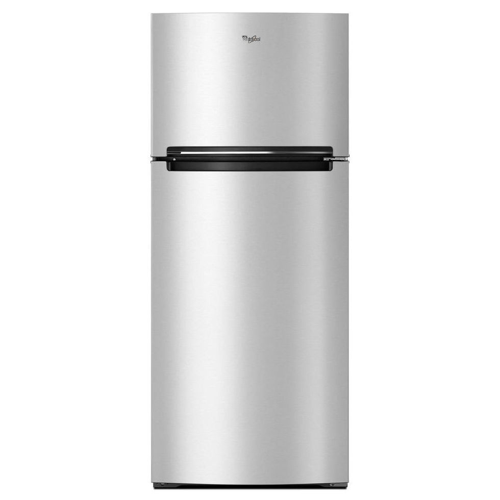 17.6-Cubic-Foot Top-Freezer Stainless-Steel Refrigerator
