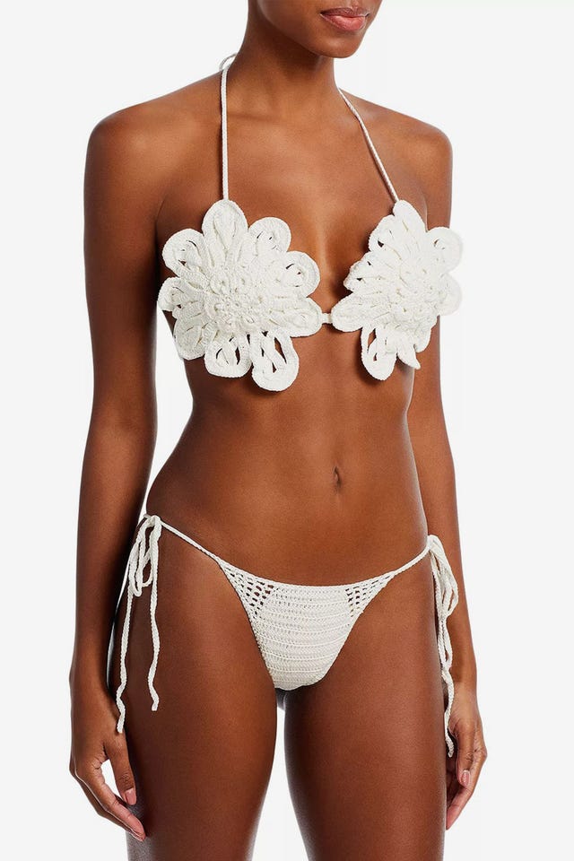 Bellona Floral Crochet Bikini Top