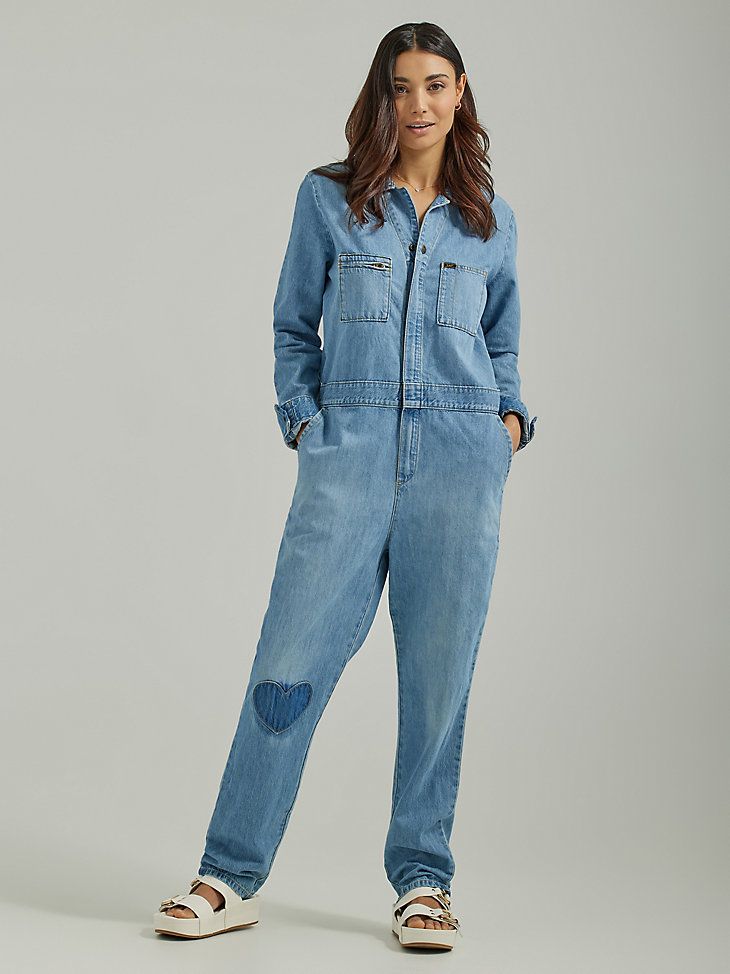 Solid denim jumpsuit, soft and stretchable material, Long Sleeve bodycon  top, zipper closure, elegant and stylish fit.Blended with 74% Cotton + 23%  Polyester + 5% Spandex – Khanomak