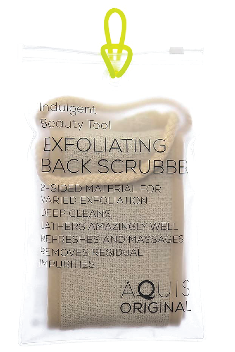 Aquis Double-Sided Exfoliating & Cleansing Back Scrubber