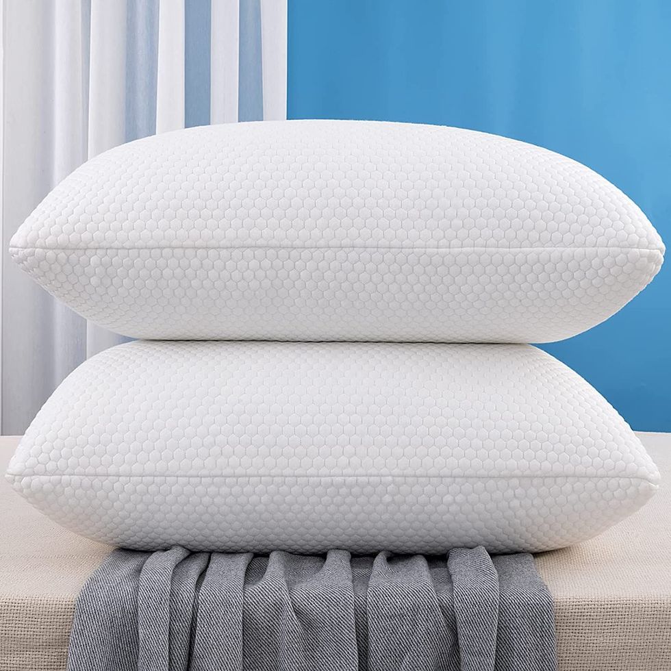  Beckham Hotel Collection Queen/Standard Size Memory Foam Bed  Pillows Set of 2 - Cooling Shredded Foam Pillow for Back, Stomach or Side  Sleepers : Home & Kitchen
