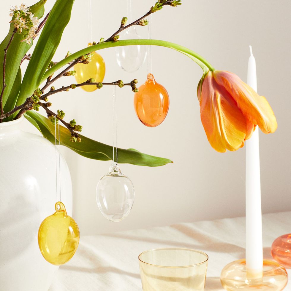 Glass Easter decoration