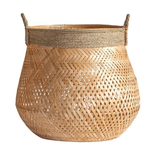 Harri Set of 2 Bamboo Baskets in Brown