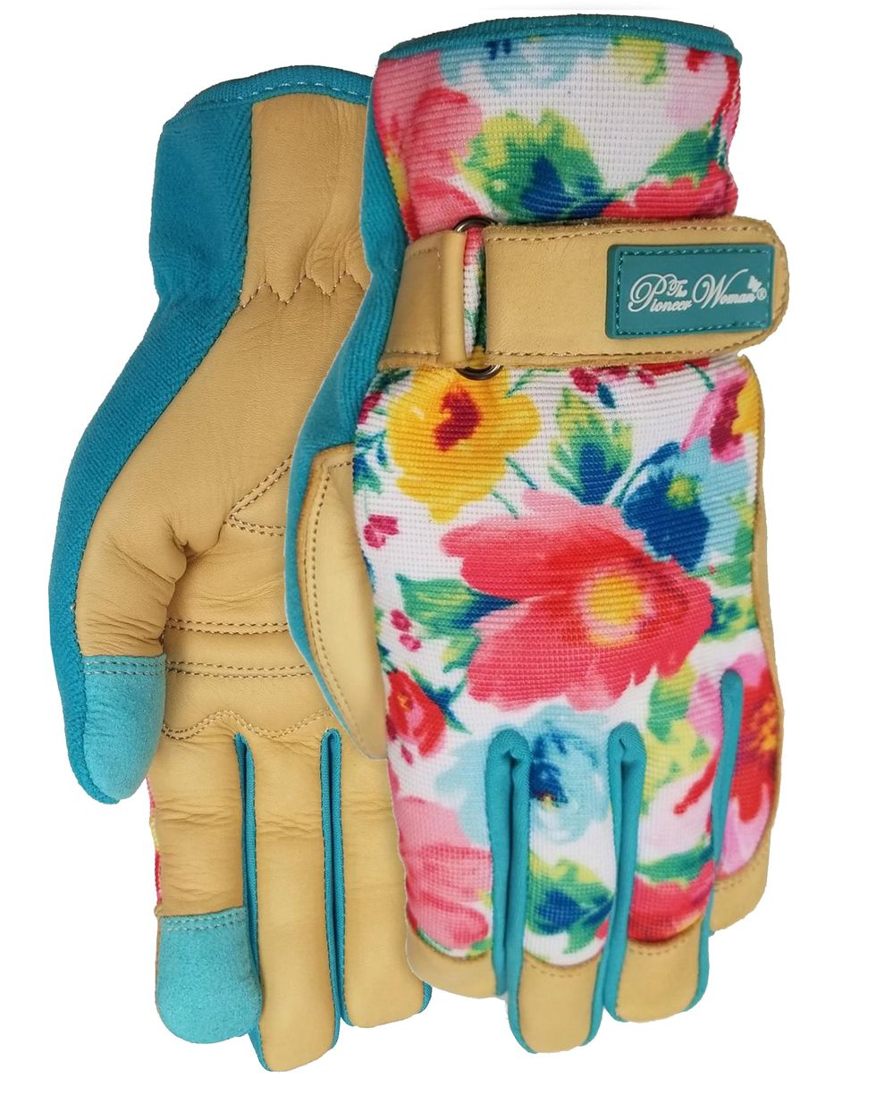 The Pioneer Woman Breezy Blossoms Goatskin Leather Gloves