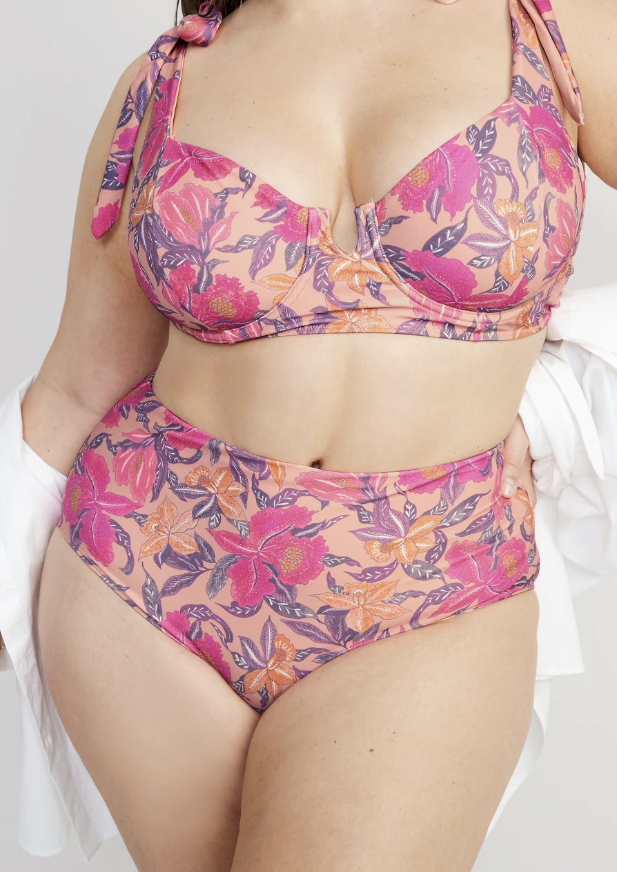 Push up Bikini Tops for Women Small Bust Women Plus Size Floral