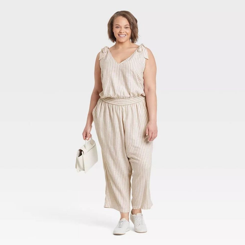 A New Day Women's Sleeveless Tie-Shoulder Jumpsuit