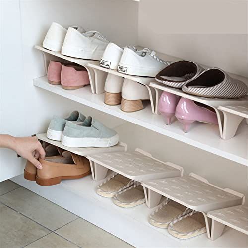 Shoes on top  Closet top shelf organizer, Closet shelf