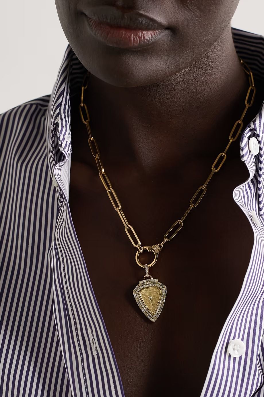 L'Impératrice XL 18-karat gold diamond necklace