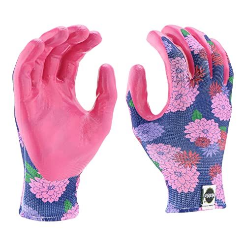 Nitrile Palm Floral Gloves 