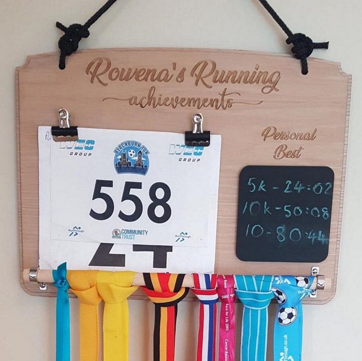 Running Medal Display Board & Bib Holder