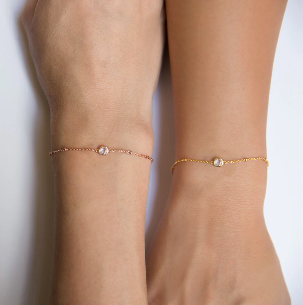 Crystal Bead Chain Bracelet