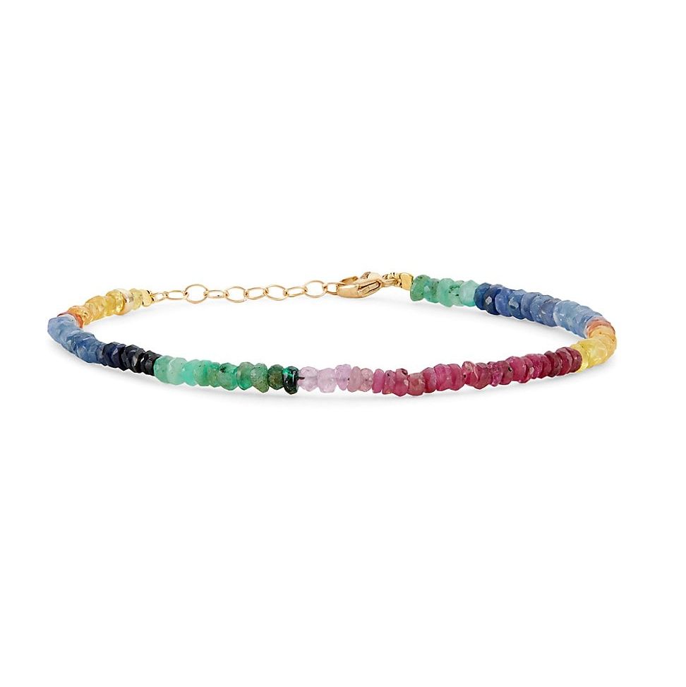 Arizona Rainbow Sapphire Beaded Bracelet