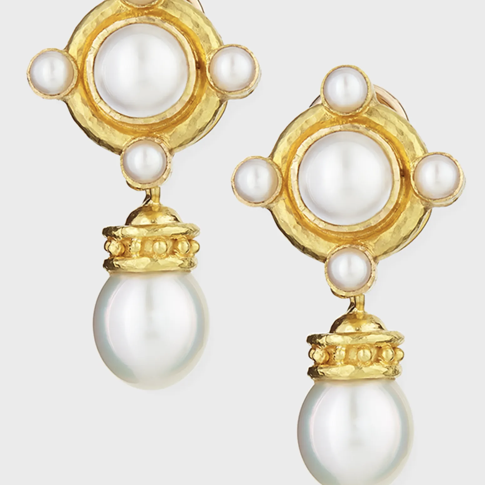 Pearl Earrings with Detachable Drops