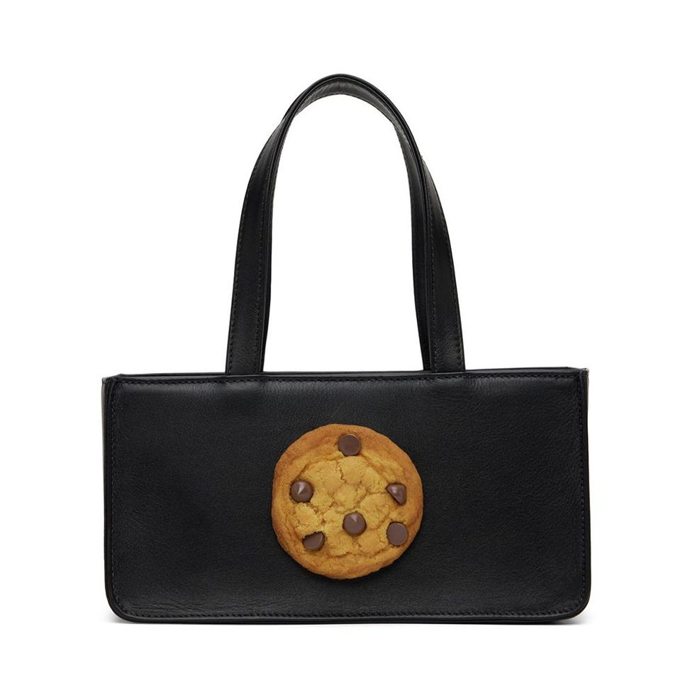 Black Cookie Top Handle Bag