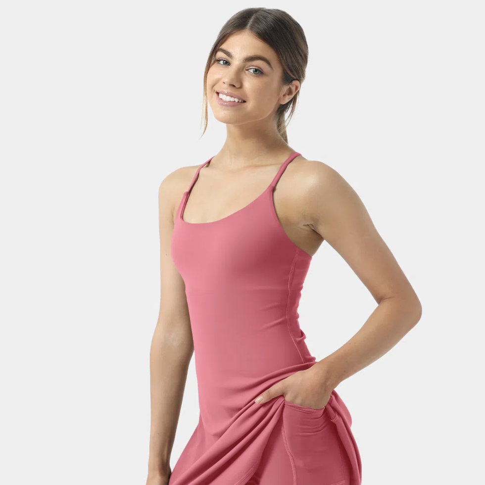 Women's Backless 2-in-1 Pocket Mini Flare Golf Active Dress - Halara