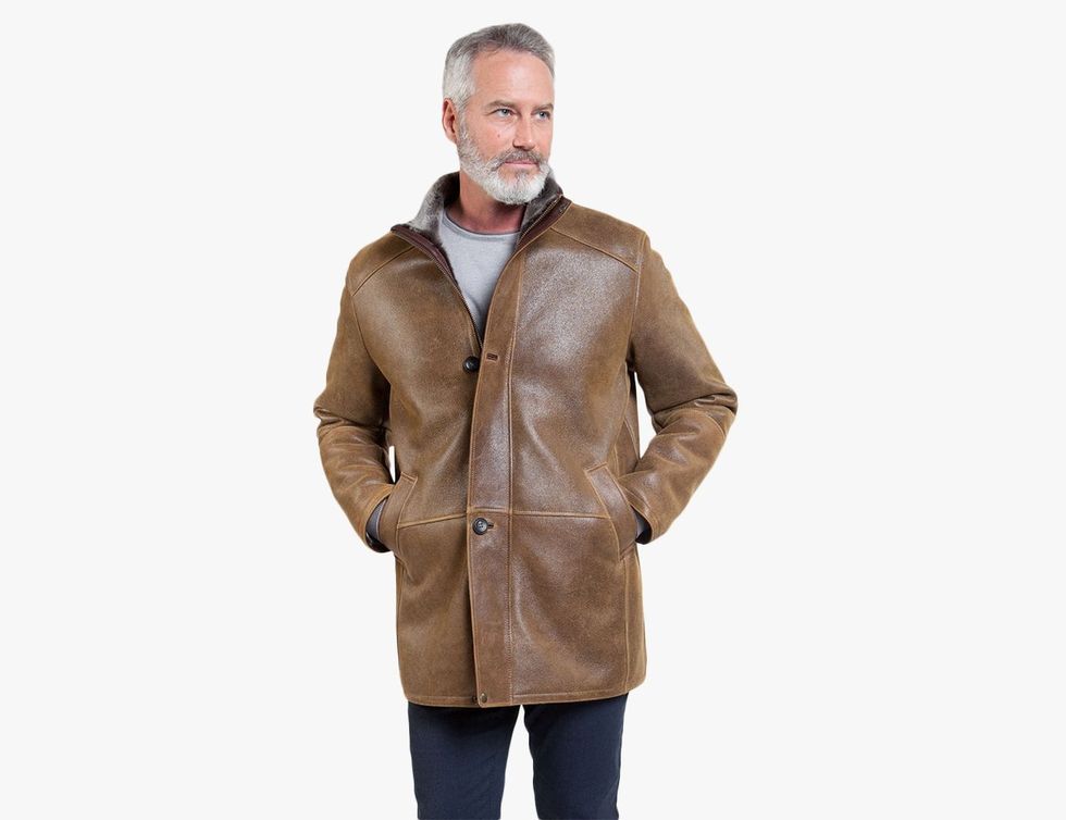 Aston Leather Laredo Shearling Coat