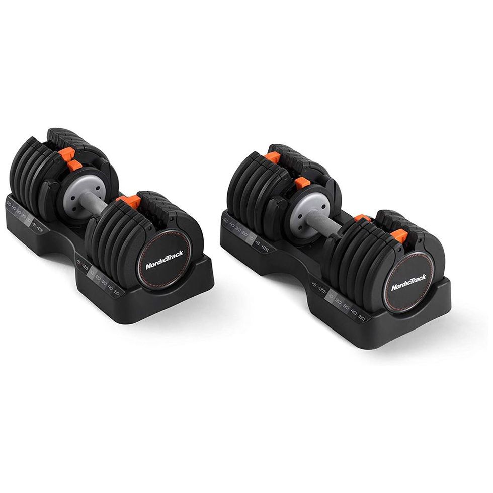 55-Lb. Select-A-Weight Adjustable Dumbbells