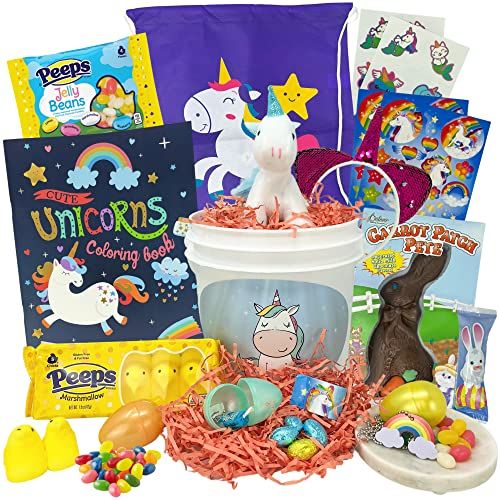 Unicorn Easter Gift Basket For Kids