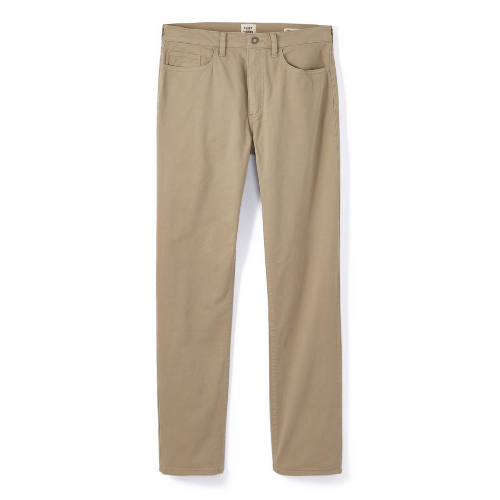 Lee Men's Stain Resistant Relaxed Fit Pleated Pant, Dark Khaki