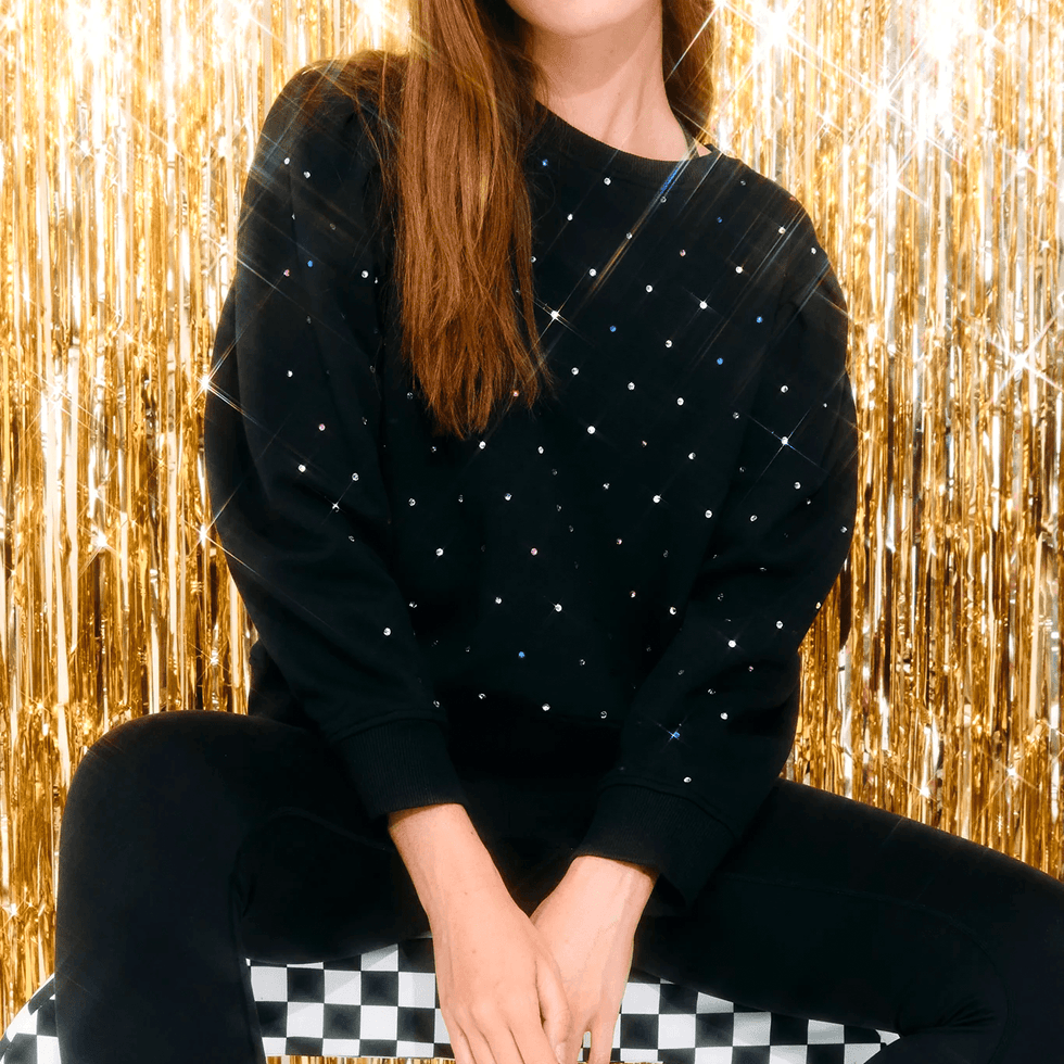Pleated Sleeve Crew Pleated Sleeve Crew