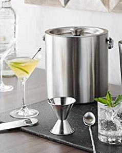 Double-Wall Stainless Steel Insulated Ice Bucket