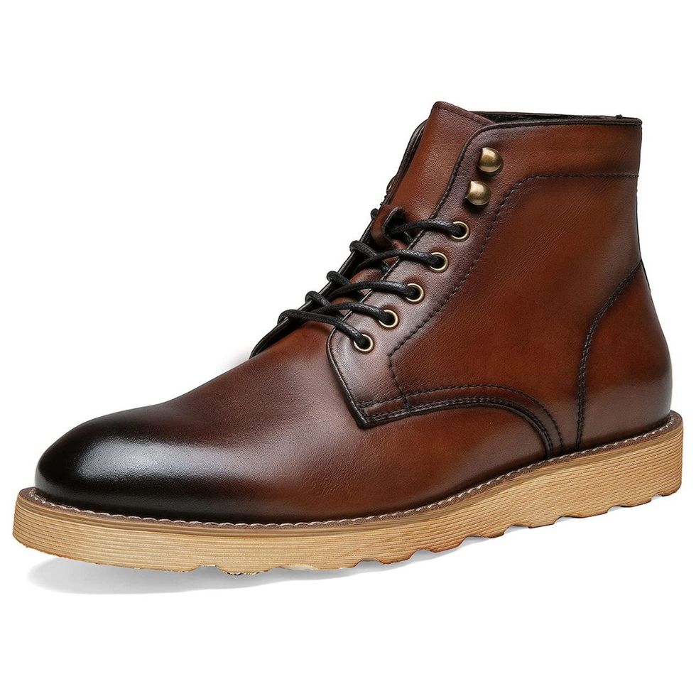 Mens Premium Leather Chukka Boots