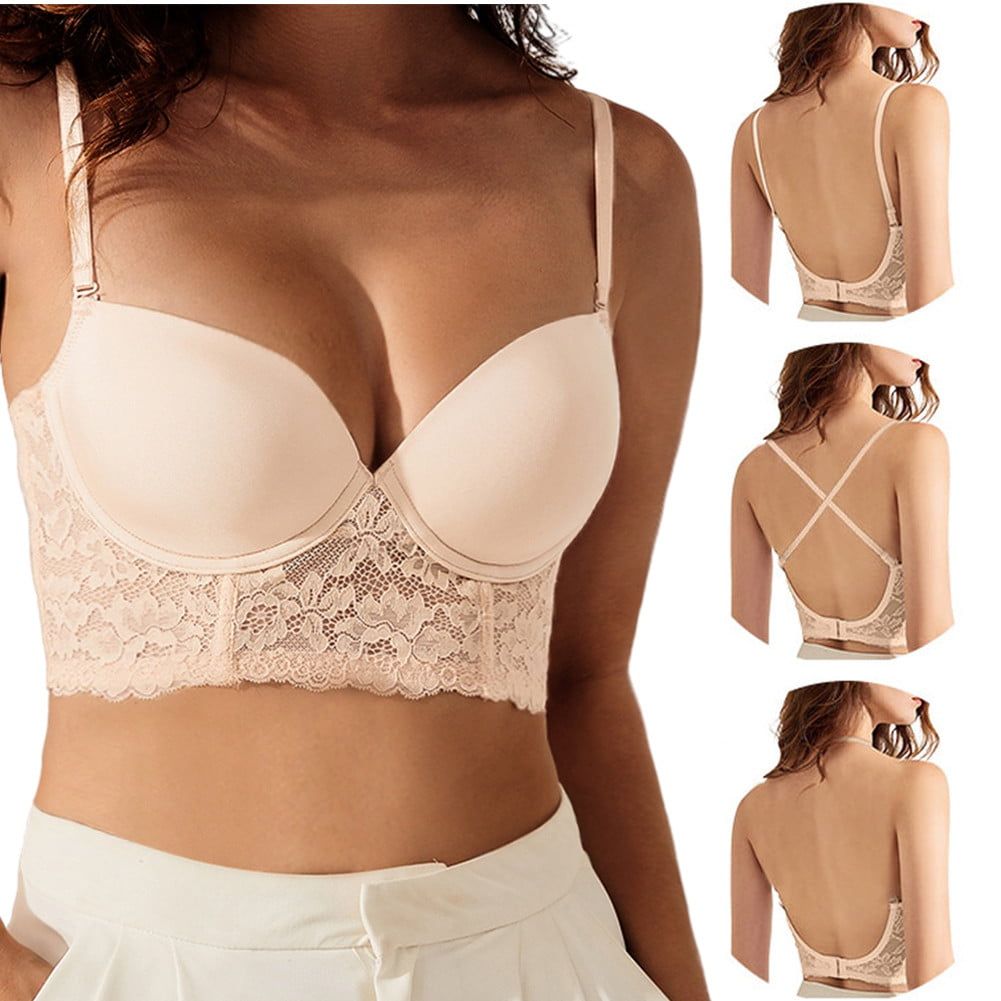 Strappy back on sale strapless bra