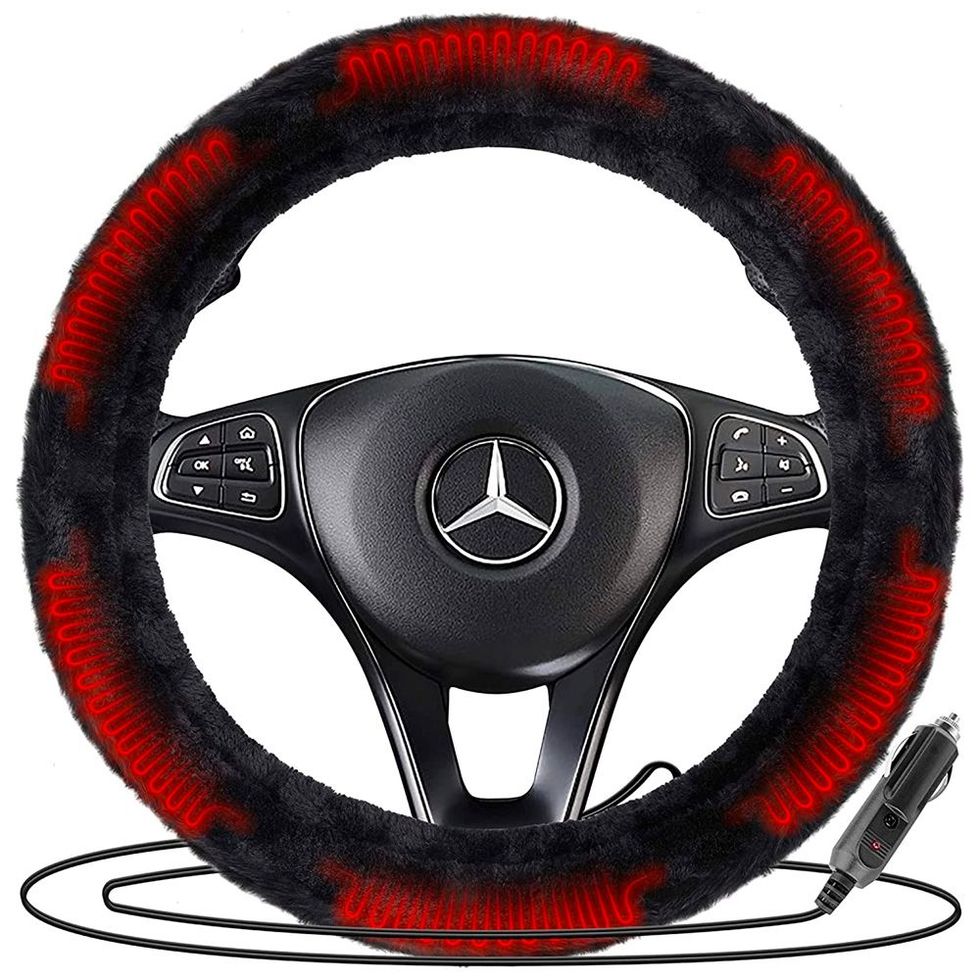 Red Steering Wheel Cover for Women, Cute Deer Universal Steering Wheel  Covers Soft Smooth and Easy to Grip Neoprene Red Car Accessories Decor  14.5-15