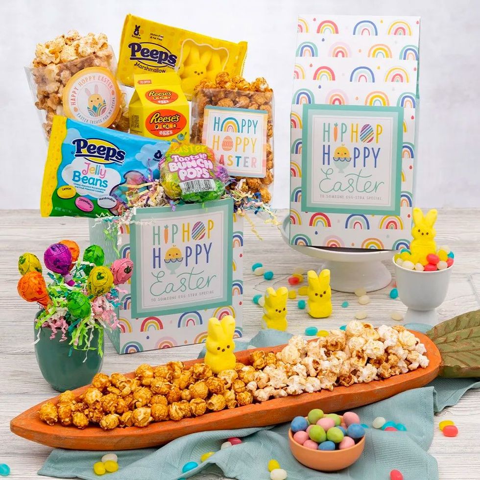 Popcorn and Candy Bunny Tin