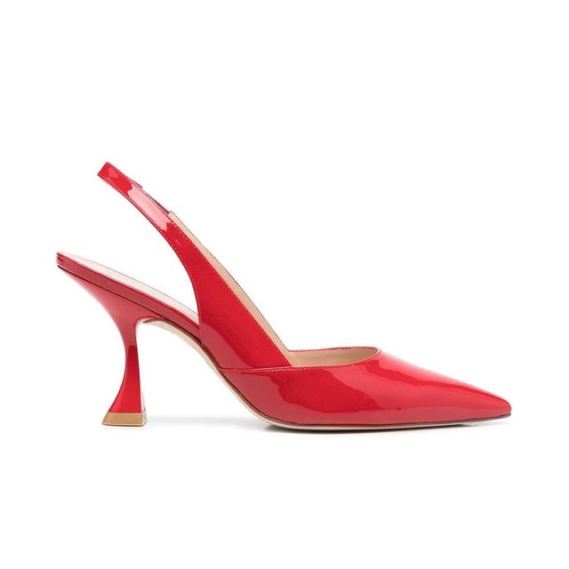 Xcurve Slingback Leather Pumps