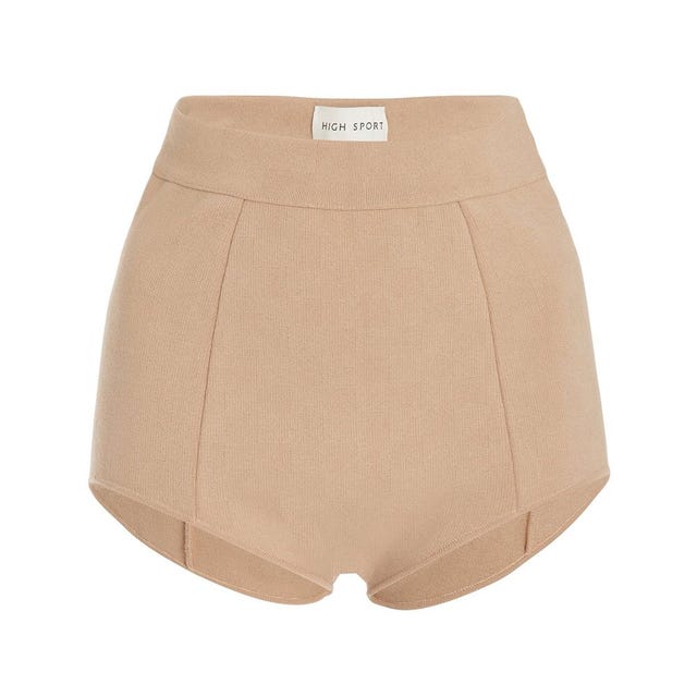 High Rise Cotton-Blend Sport Short