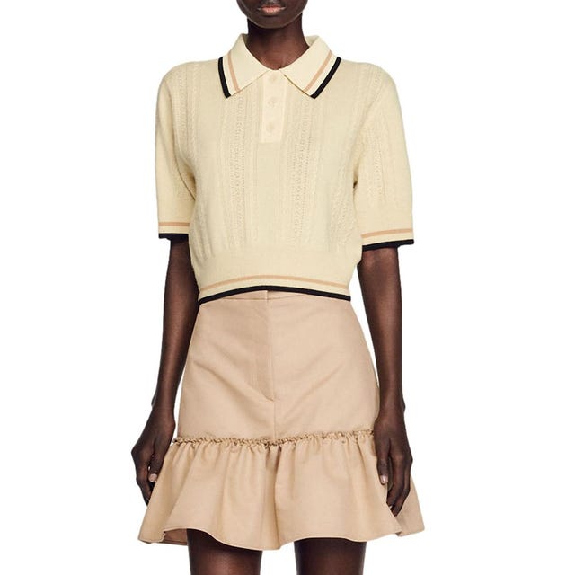 Loire Stripe Wool & Cashmere Polo Sweater