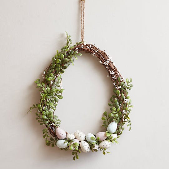 35cm Egg Easter Wreath