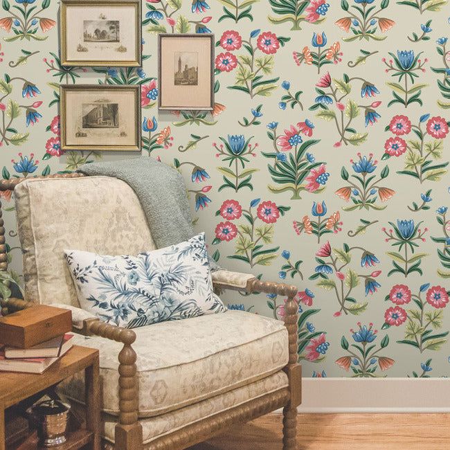 Erin Napiers Gift of Perfectly Combining Wallpaper and Paint Colors   Laurel Mercantile Co