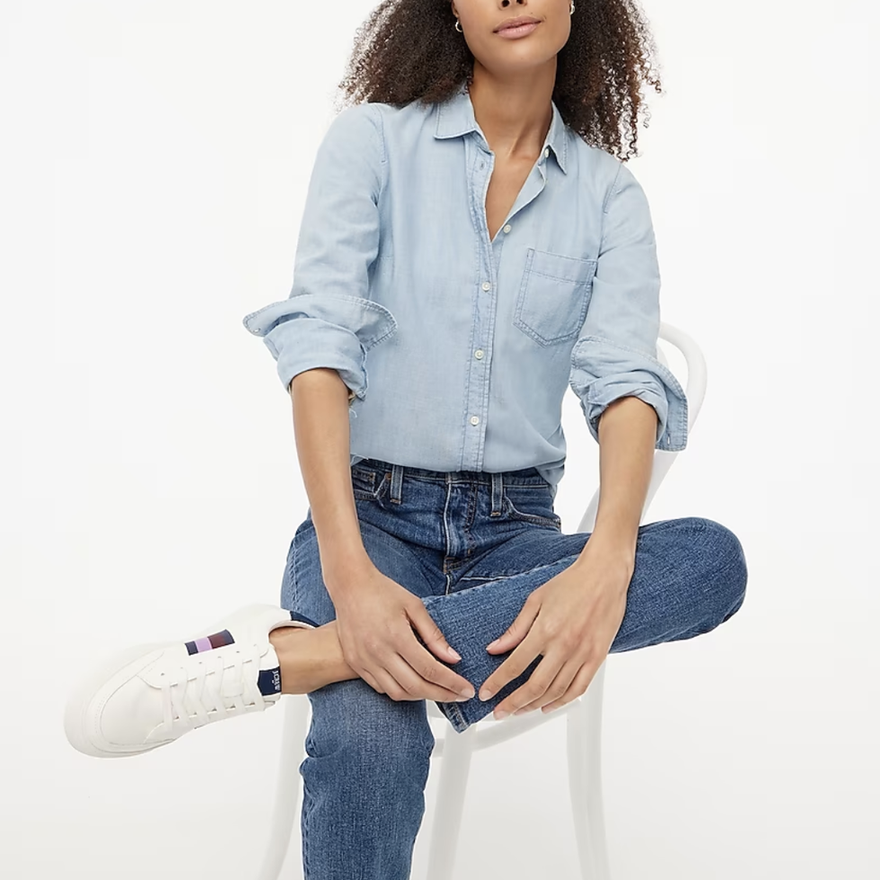 A Chambray Shirt to Pair with Flowy Skirts