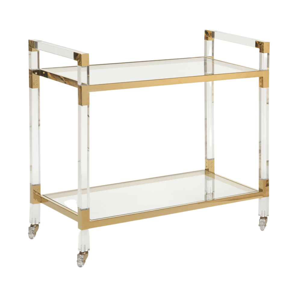 Acrylic Bar Cart