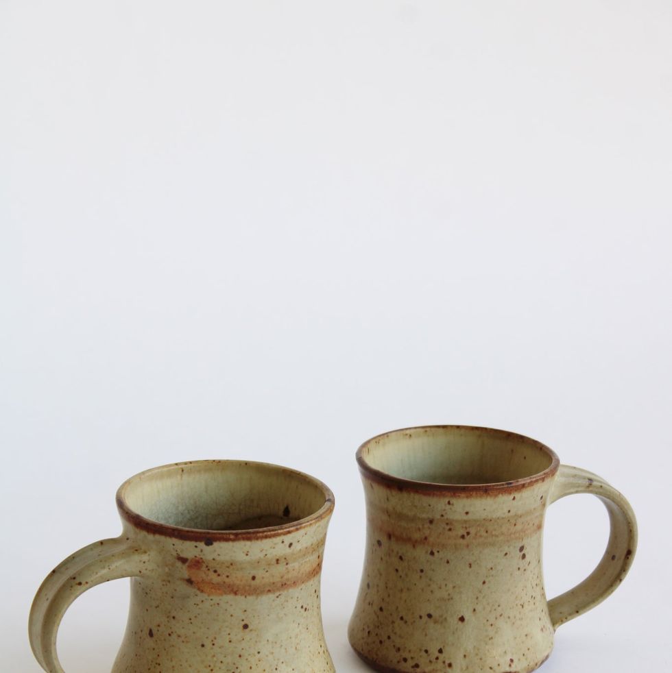 Pair Of Studio Pottery Mugs