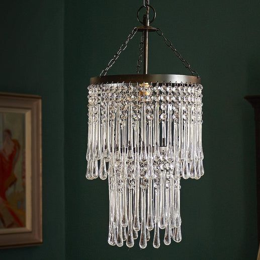 Rita Chandelier with Glass Droplets