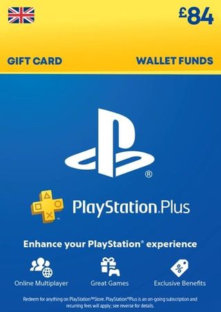 Recarga de £84 para PlayStation Network Wallet por 1 año de PS Plus Extra