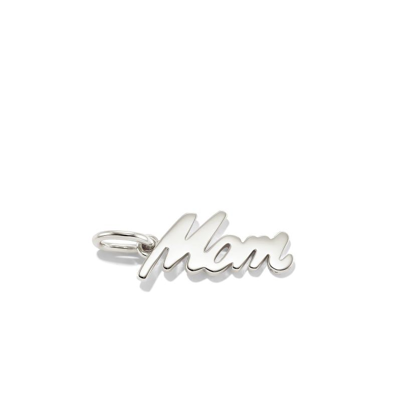 Mom Charm in Sterling Silver