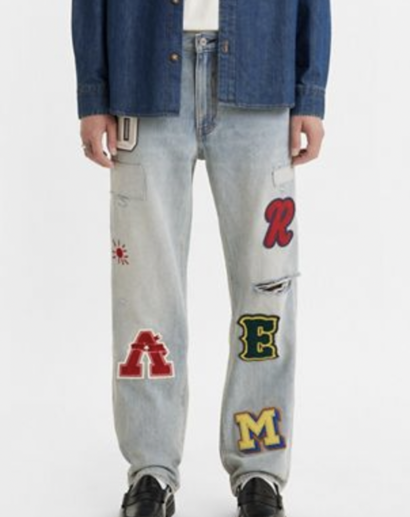 568 Stay Loose Patched Jeans