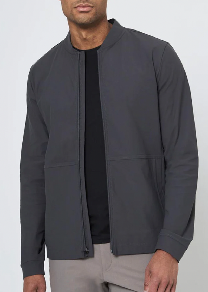 Limitless Recycled Polyester Warp Knit Light Bomber Jacket