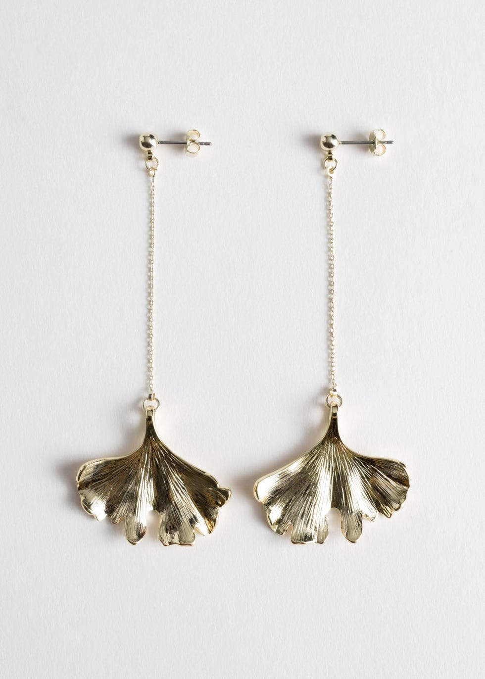 Ginkgo Leaf Hanging Earrings