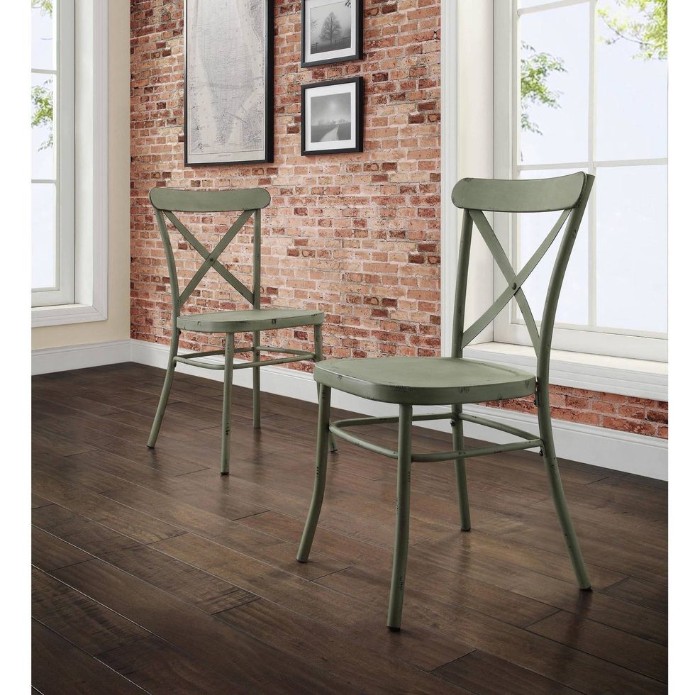 Collin Distressed Dining Chair Set