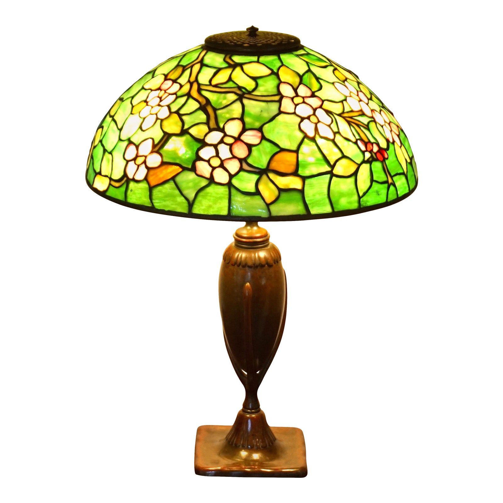 Tiffany Studios Apple Blossom Table Lamp