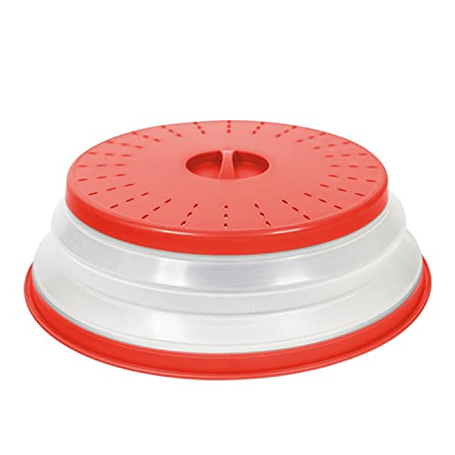 Tovolo Collapsible Microwave Food Cover, Red