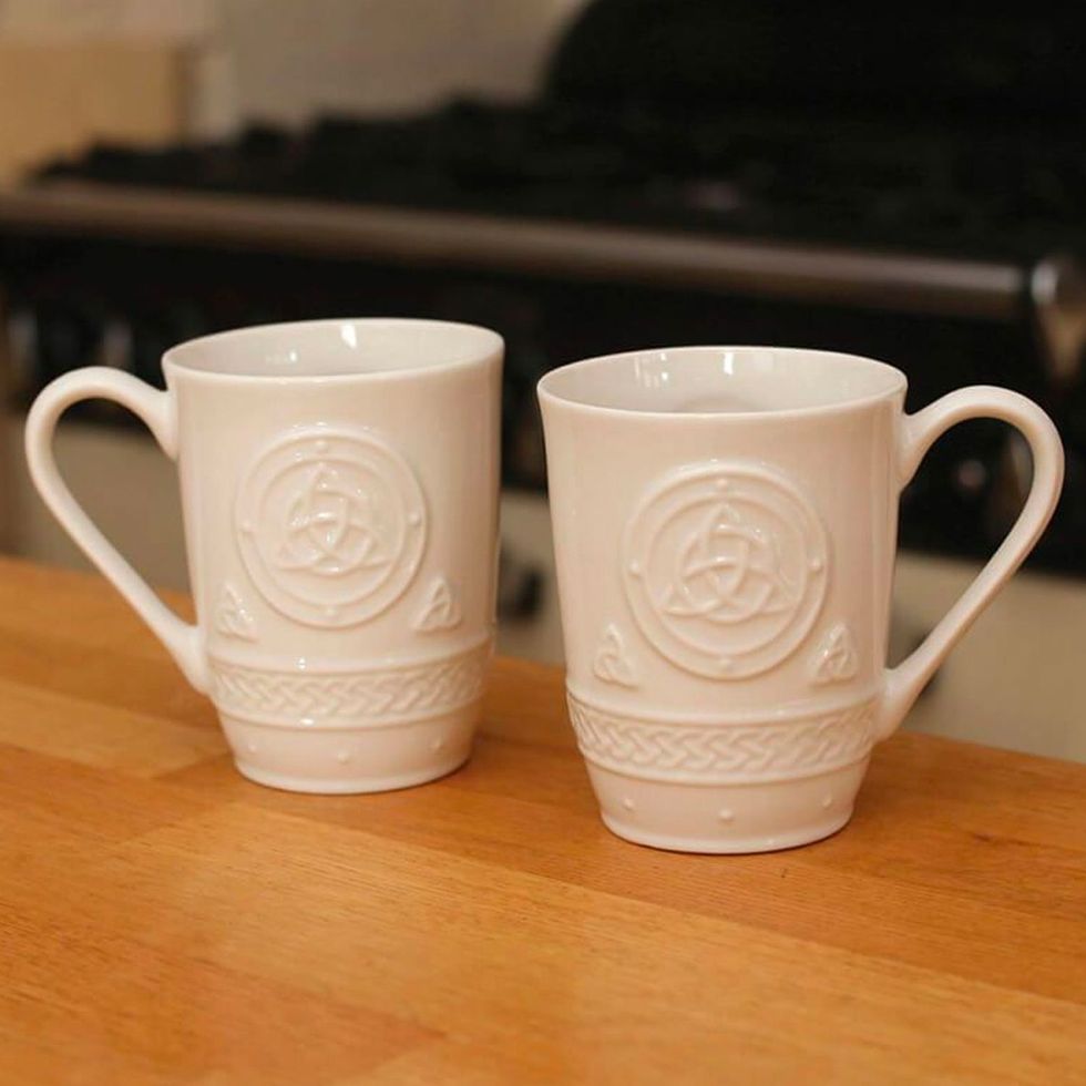 Belleek Celtic Mugs