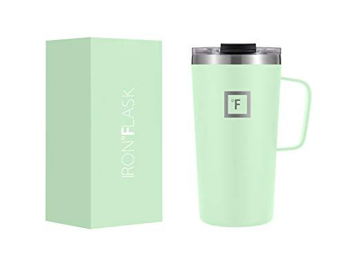 Hydrate 340ml Insulated Travel Reusable Coffee Cup with Leak-Proof Lid, Mint Green