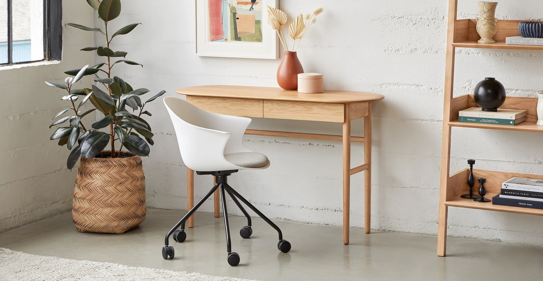 Compact desk chair discount for small spaces