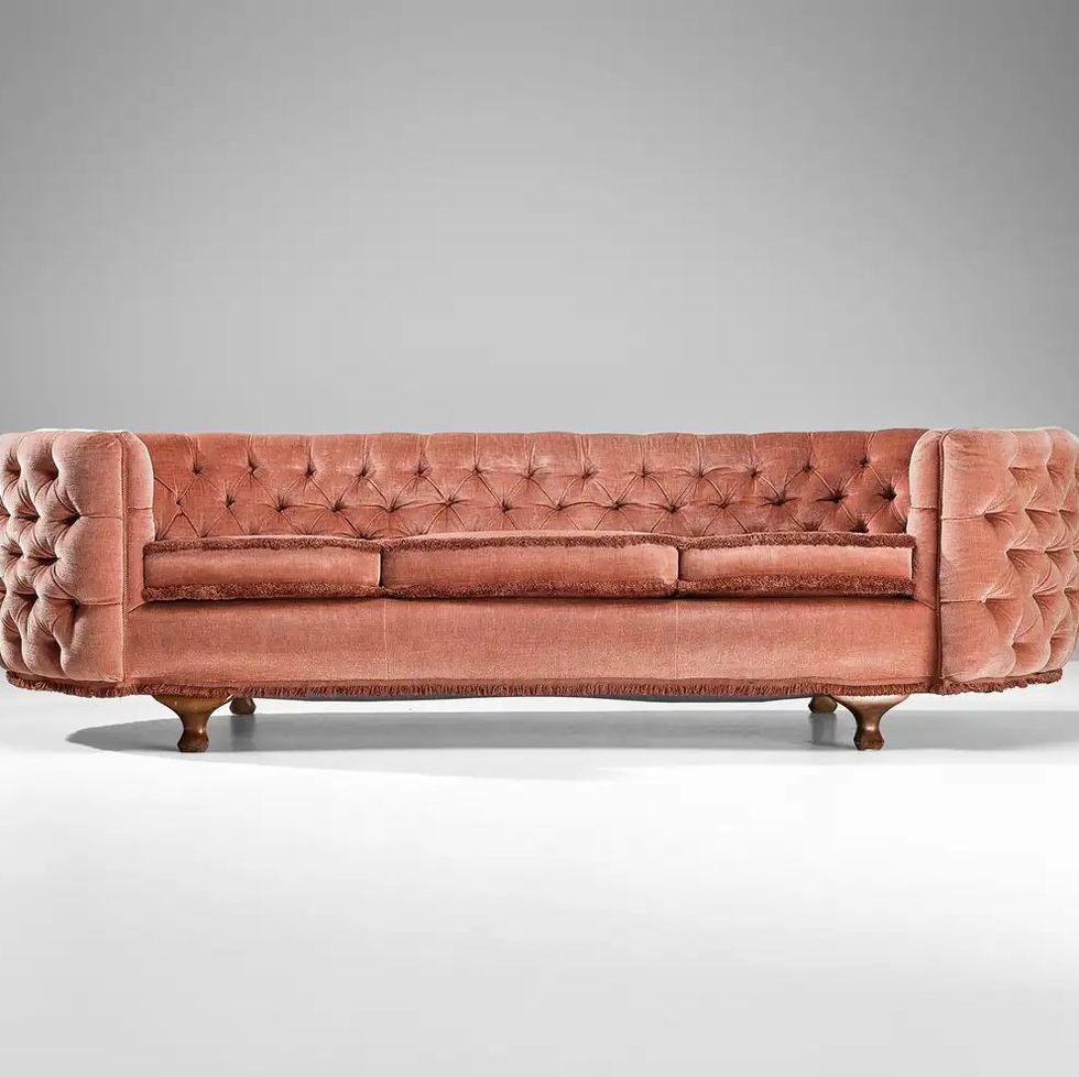 French Curved Sofa 